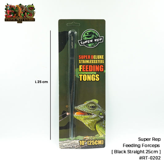 Feeding Tongs 25cm Super Deluxe Stainless Steel Super Rep