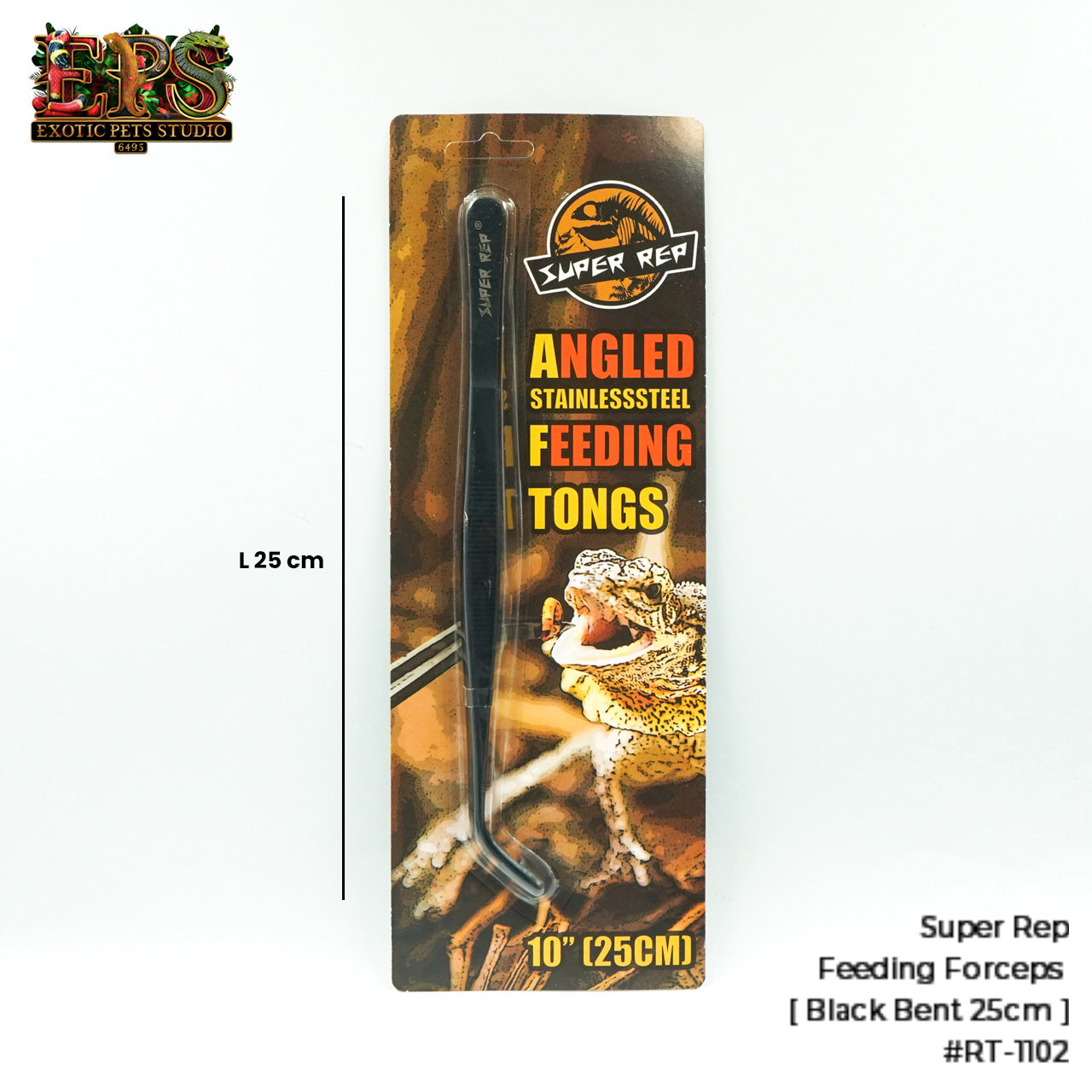 Feeding Tongs 25cm Super Deluxe Stainless Steel Super Rep